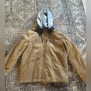 Billabong Tan and Gray Hooded Jacket